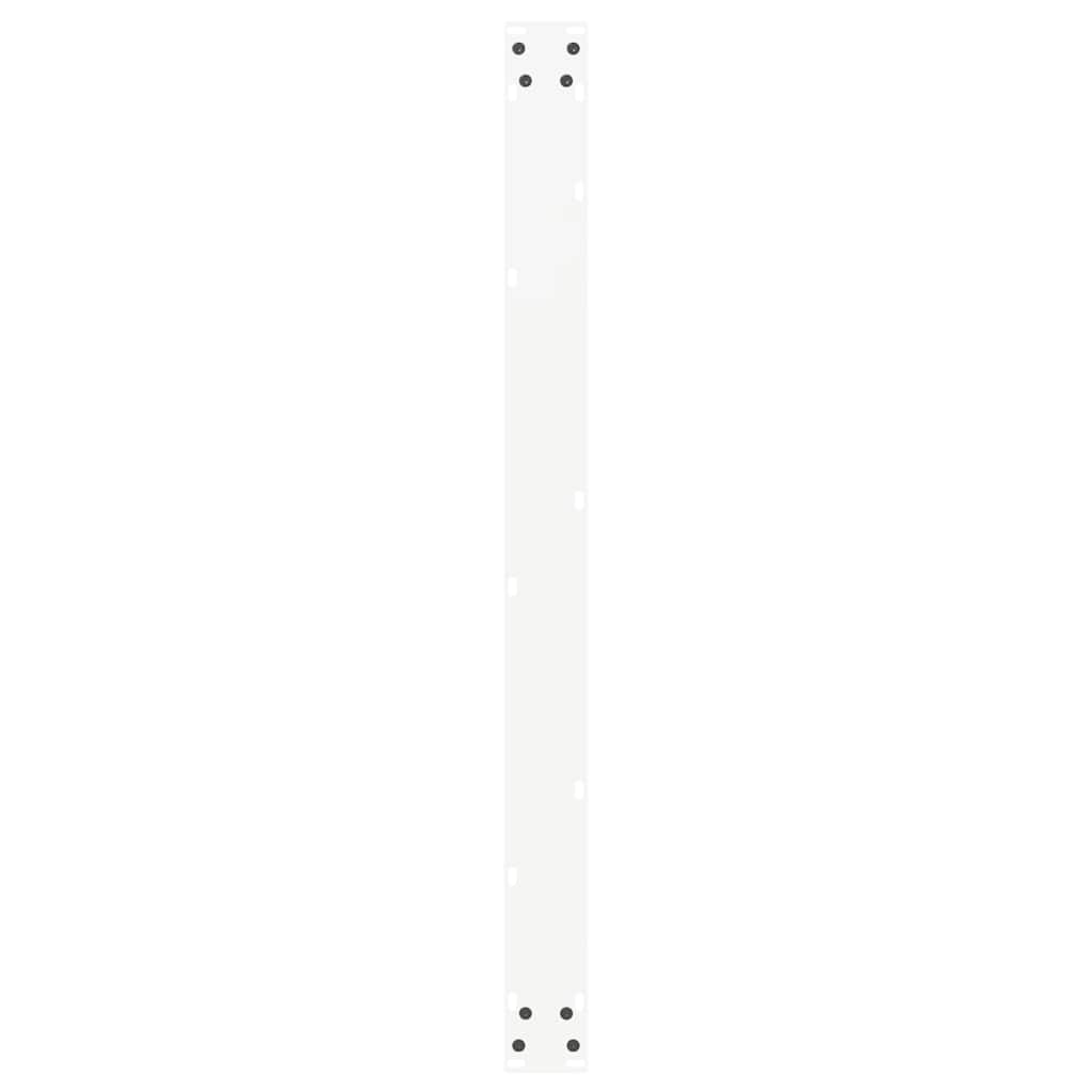 Gambe Tavolo Pranzo a U 2 pz Bianco 100x(72-73) cm Acciaio - homemem39