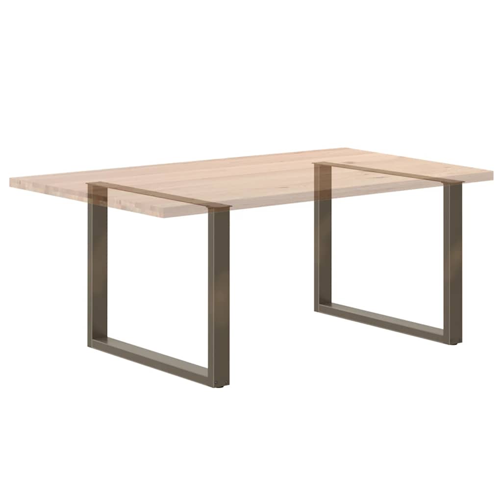 Gambe Tavolo Pranzo a U 3 pz 100x(72-73) cm Acciaio - homemem39