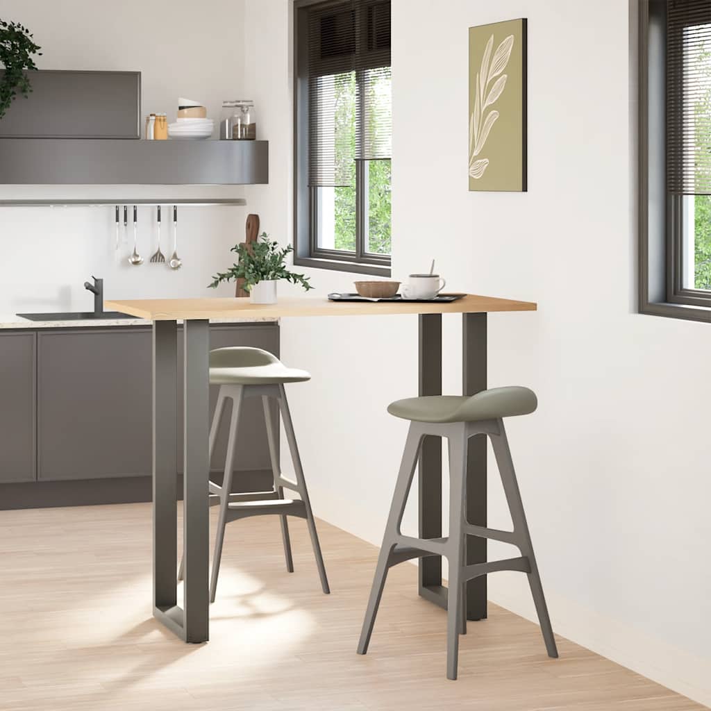 Gambe Tavolino Caffè a U 2 pz Antracite 50x(110-111) cm Acciaio