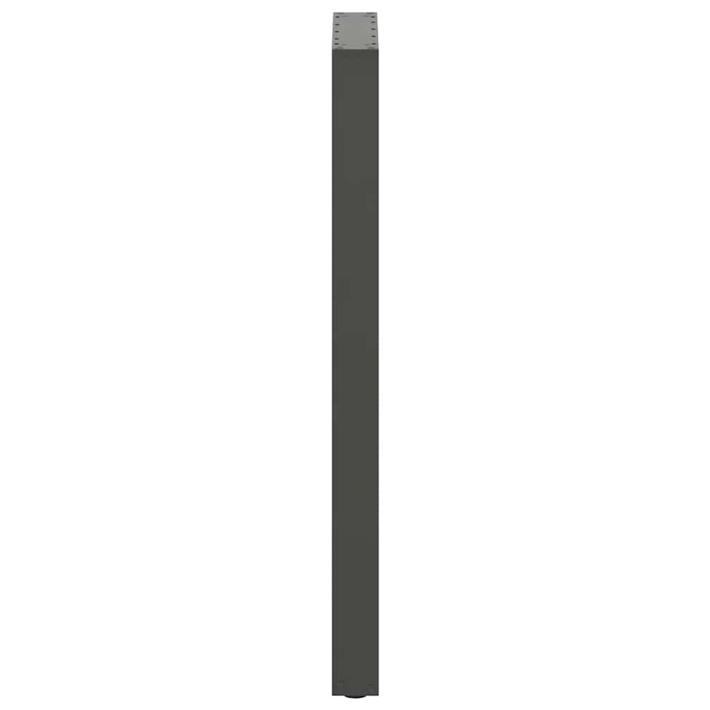 Gambe Tavolino Caffè a U 2 pz Antracite 50x(110-111) cm Acciaio