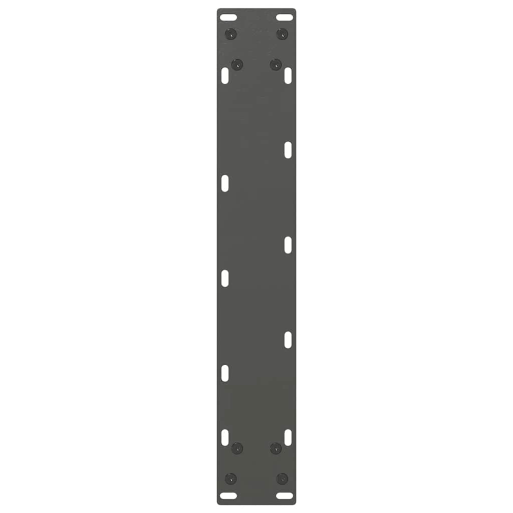 Gambe Tavolino Caffè a U 2 pz Antracite 50x(110-111) cm Acciaio