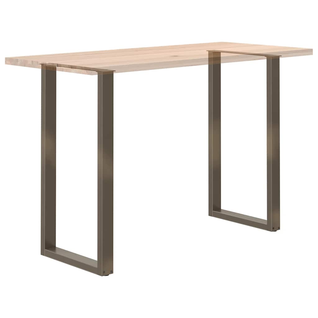 Gambe Tavolino Caffè a U 2 pz 60x(110-111) cm in Acciaio - homemem39