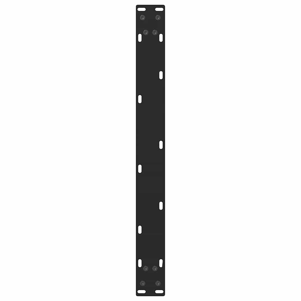 Gambe per Tavolino da Caffè Nero 2 pz 60x(30-31) cm Acciaio - homemem39