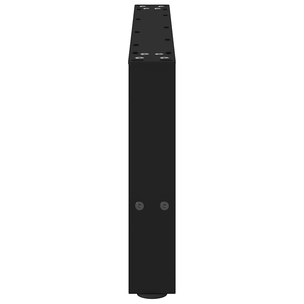 Gambe per Tavolino da Caffè Nero 2 pz 70x(30-31) cm Acciaio - homemem39