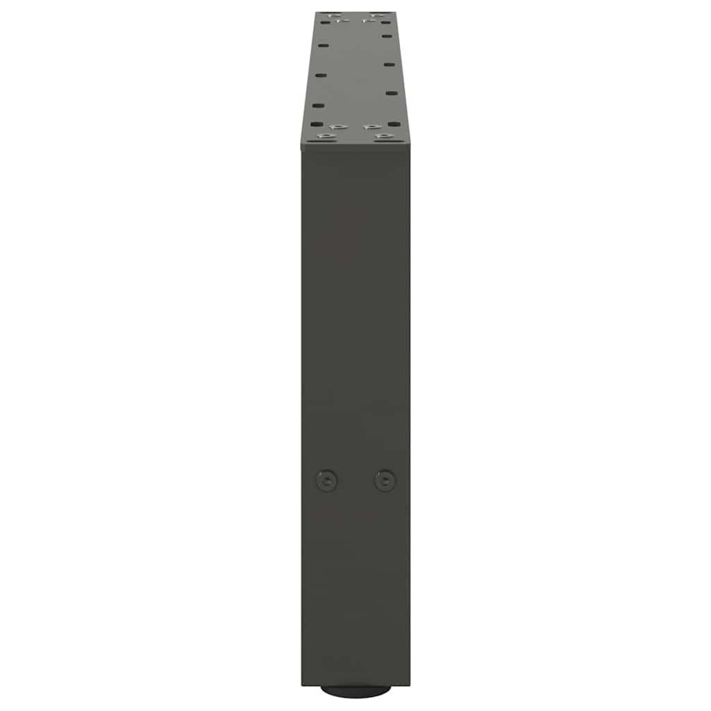 Gambe per Tavolino da Caffè Antracite 2 pz 70x(30-31)cm Acciaio