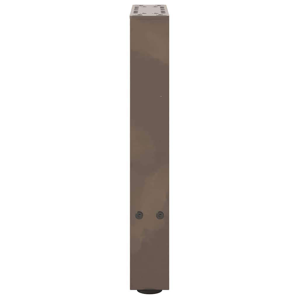 Gambe per Tavolino Naturale 2 pz 38x(42-43) cm Acciaio - homemem39