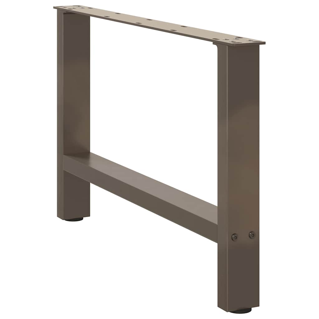 Gambe per Tavolino Naturale 2 pz 70x(42-43) cm Acciaio - homemem39