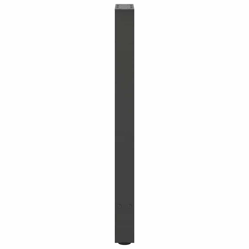 Gambe per Tavolino Antracite 2 pz 38x(72-73) cm Acciaio