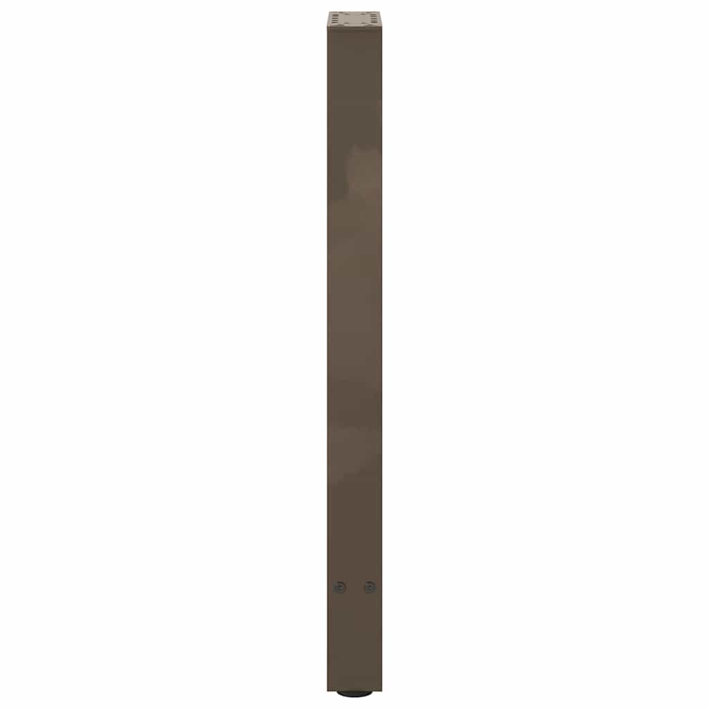 Gambe per Tavolino Naturale 2 pz 38x(72-73) cm Acciaio