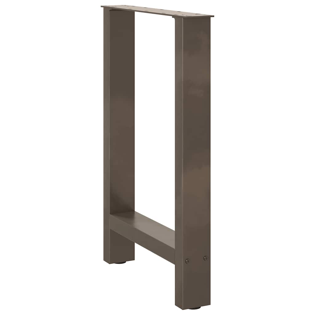 Gambe per Tavolino Naturale 2 pz 50x(72-73) cm Acciaio - homemem39