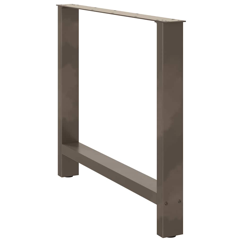 Gambe per Tavolino Naturale 2 pz 90x(72-73) cm Acciaio - homemem39