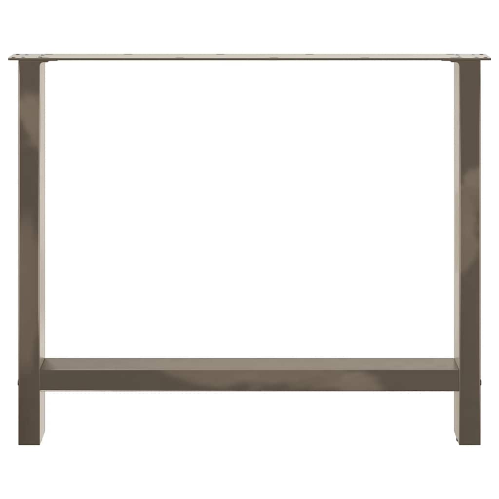 Gambe per Tavolino Naturale 2 pz 90x(72-73) cm Acciaio - homemem39