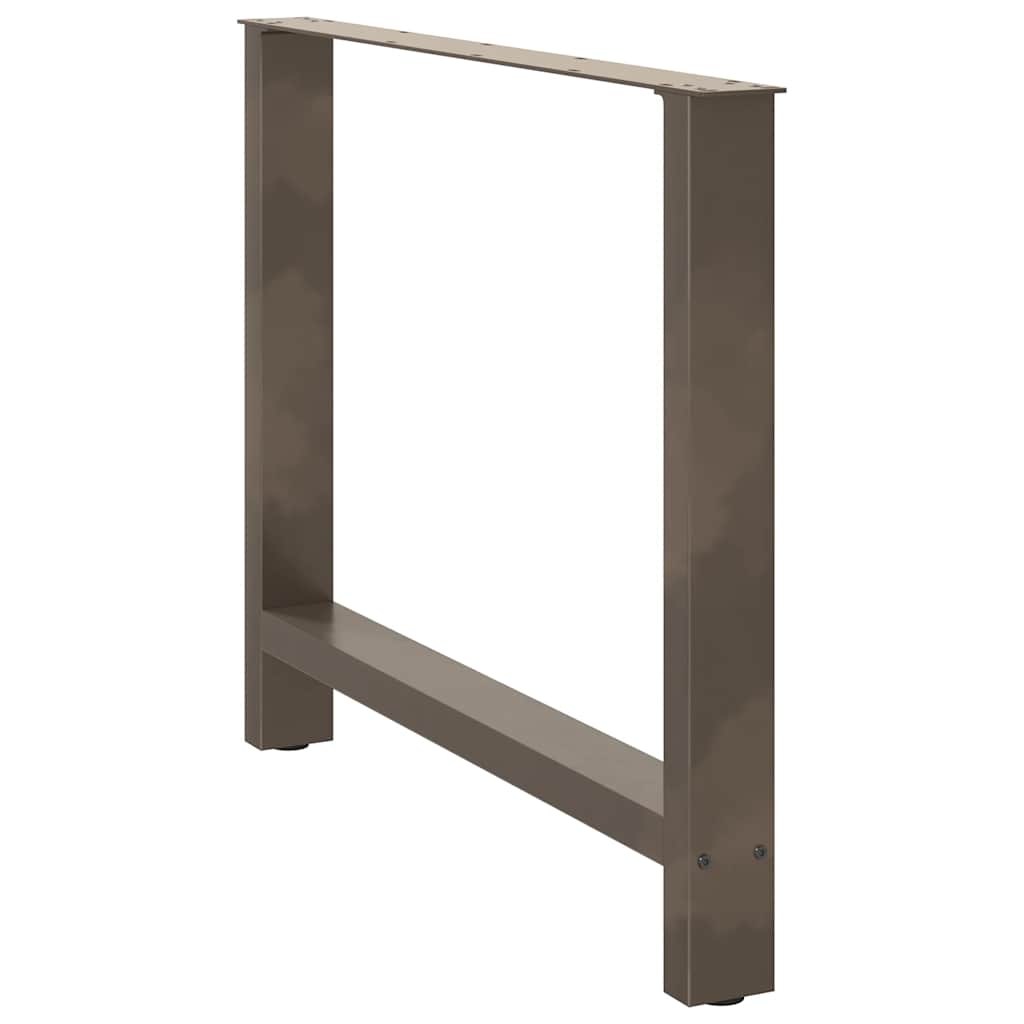 Gambe per Tavolino Naturale 2 pz 100x(72-73) cm Acciaio - homemem39