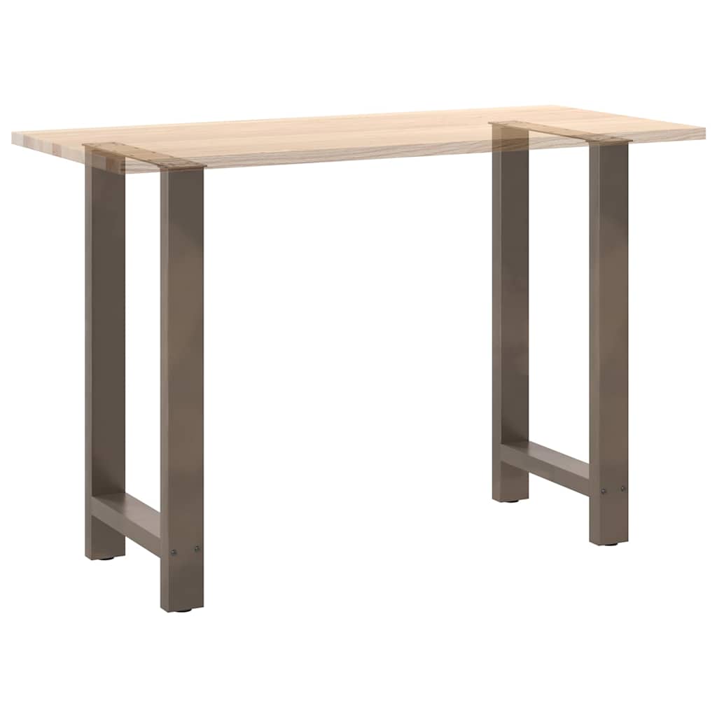 Gambe per Tavolino Acciaio Naturale 2 pz 50x(90-91) cm Acciaio - homemem39