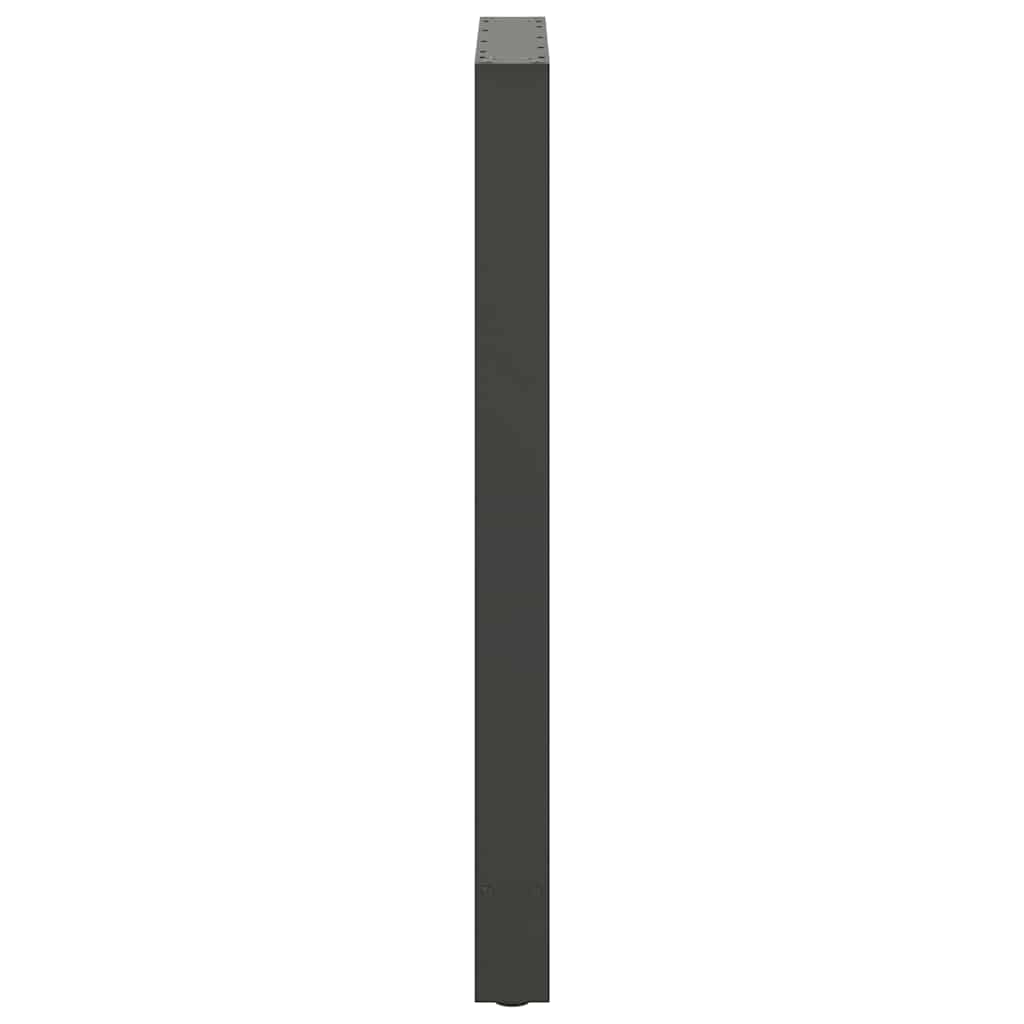 Gambe per Tavolino Antracite 2 pz 60x(100-101) cm Acciaio - homemem39