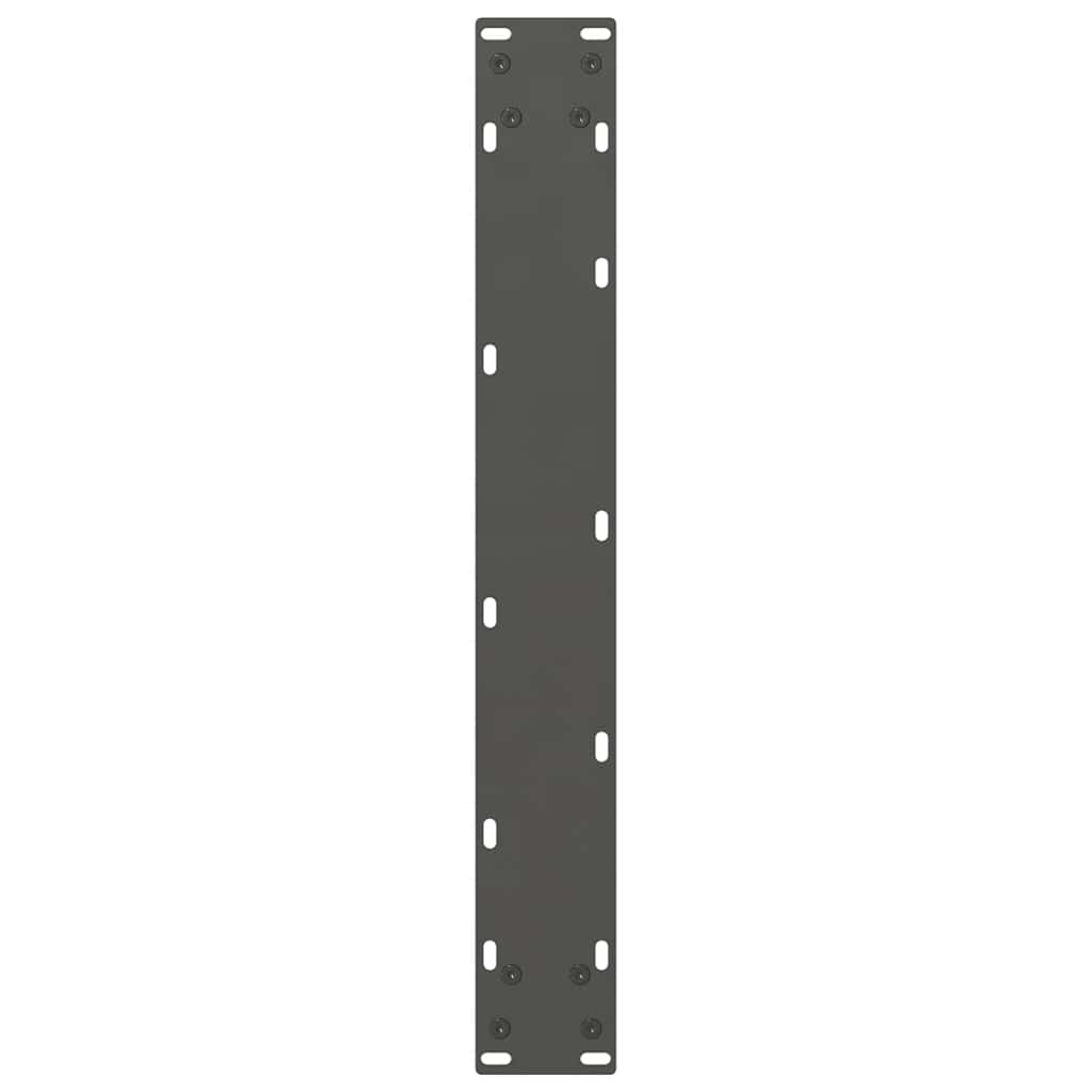 Gambe per Tavolino Antracite 2 pz 60x(100-101) cm Acciaio - homemem39