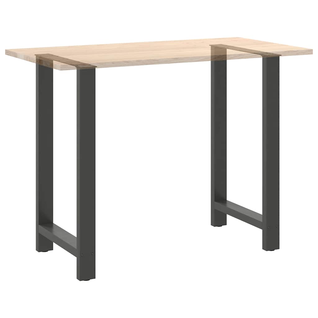Gambe per Tavolino Antracite 2 pz 60x(100-101) cm Acciaio - homemem39