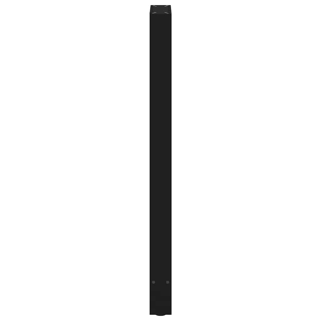Gambe per Tavolino Nero 2 pz 40x(110-111) cm Acciaio - homemem39