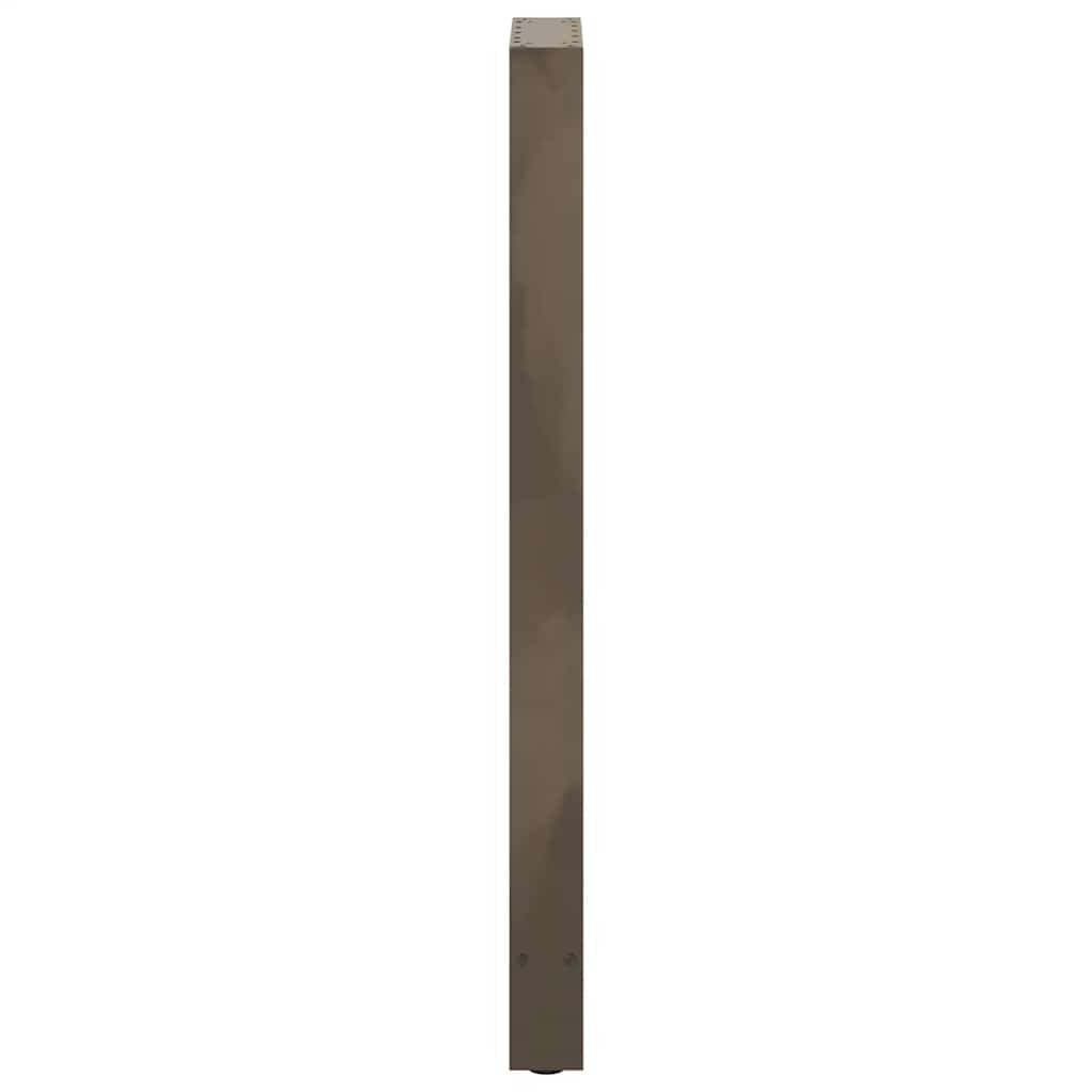 Gambe per Tavolino Acciaio Naturale 2 pz 50x(110-111)cm Acciaio - homemem39