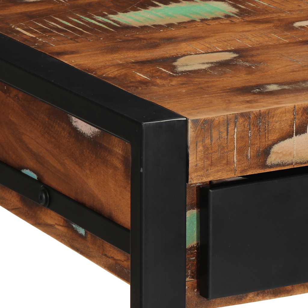 Scrivania Multicolore 100x50x75 cm in Legno Massello Recupero - homemem39
