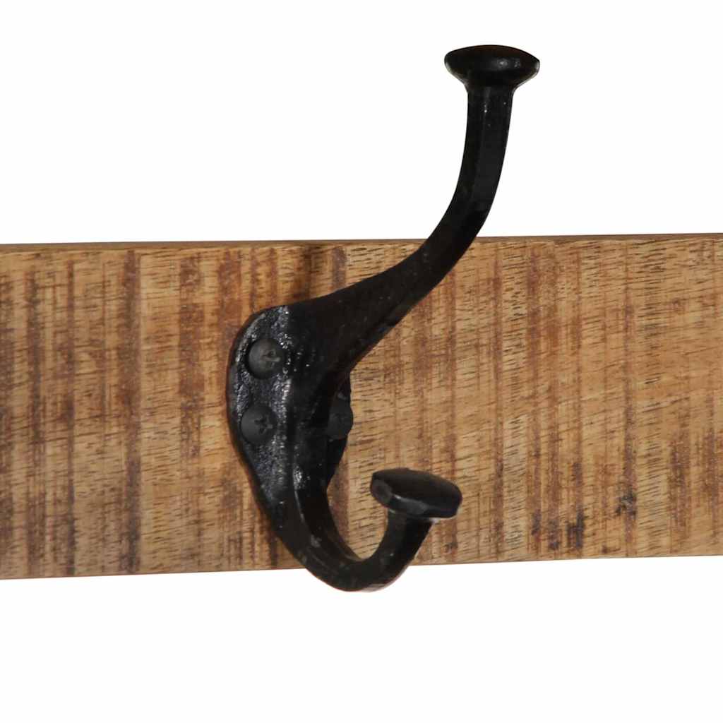 Appendiabiti 80x35x35 cm in Legno Massello Grezzo di Mango - homemem39