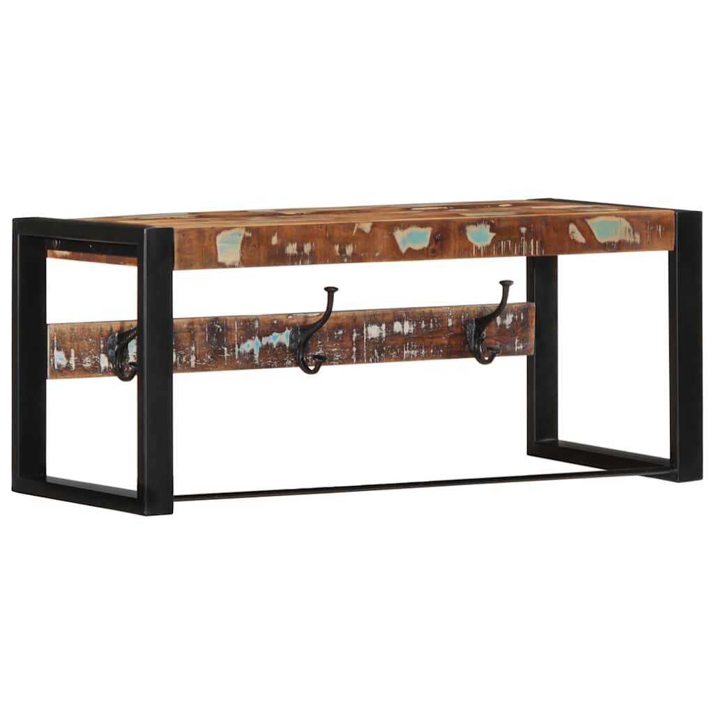 Appendiabiti Multicolore 80x35x35 cm in Legno Massello Recupero - homemem39