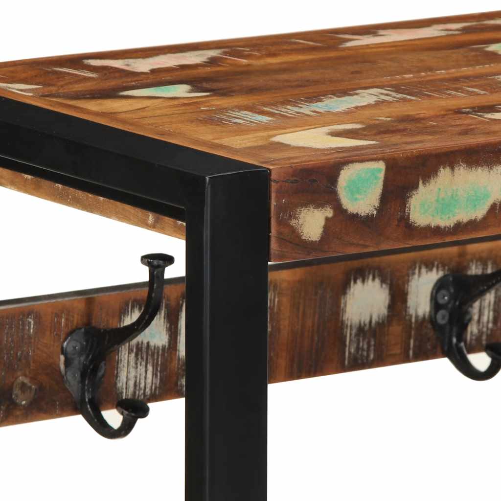 Appendiabiti Multicolore 80x35x35 cm in Legno Massello Recupero - homemem39