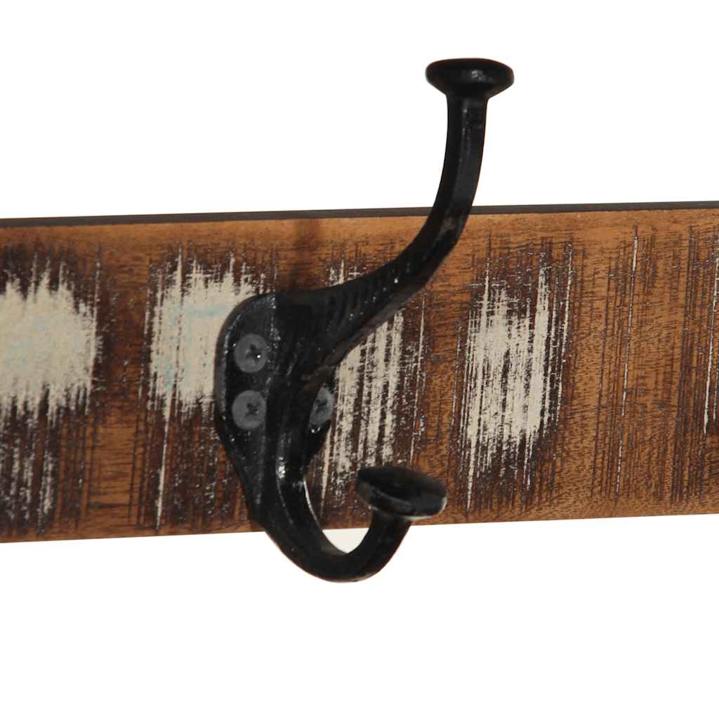 Appendiabiti Multicolore 80x35x35 cm in Legno Massello Recupero - homemem39