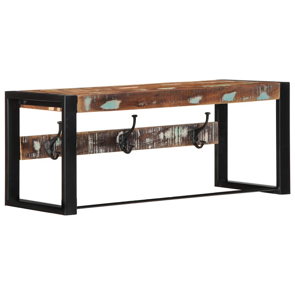 Appendiabiti Multicolore 80x35x35 cm in Legno Massello Recupero - homemem39
