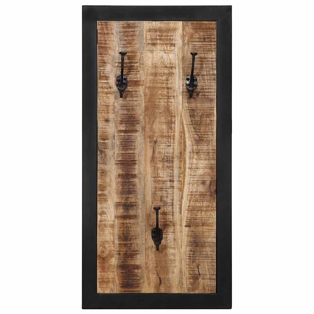 Appendiabiti 40x2x80 cm in Legno Massello Grezzo di Mango - homemem39