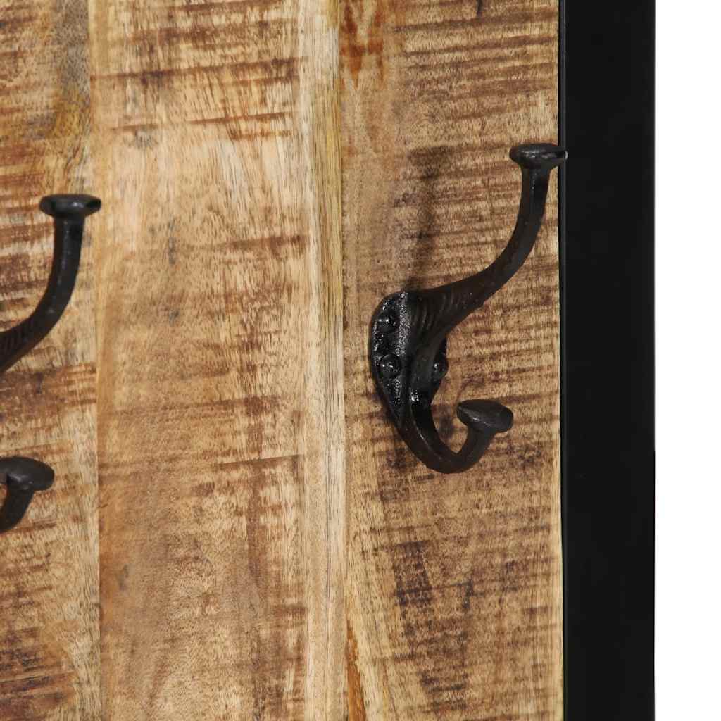 Appendiabiti 40x2x80 cm in Legno Massello Grezzo di Mango - homemem39