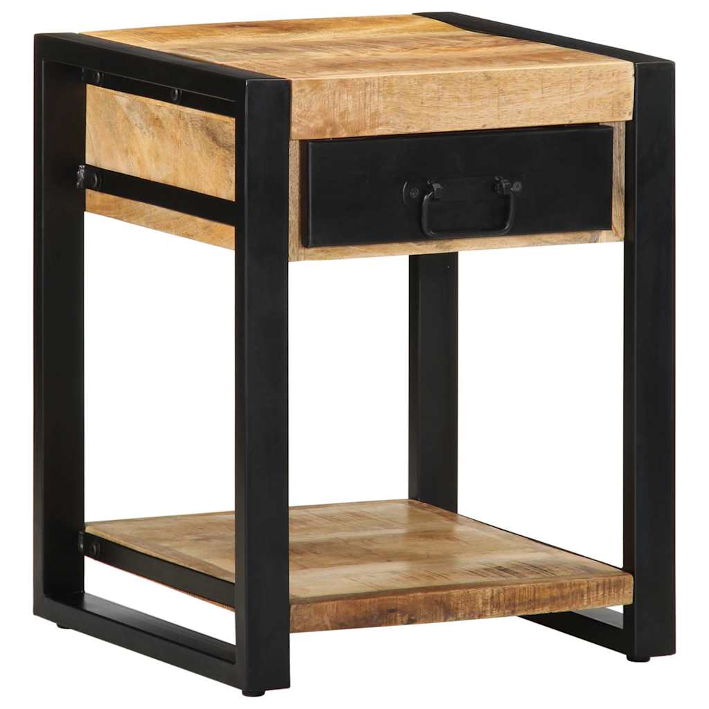 Tavolino 40x40x50 cm in Legno Grezzo Massello di Mango | homemem39