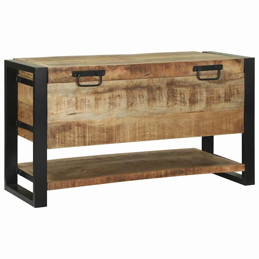 Scatola di Stoccaggio Marrone Legno massello di mango