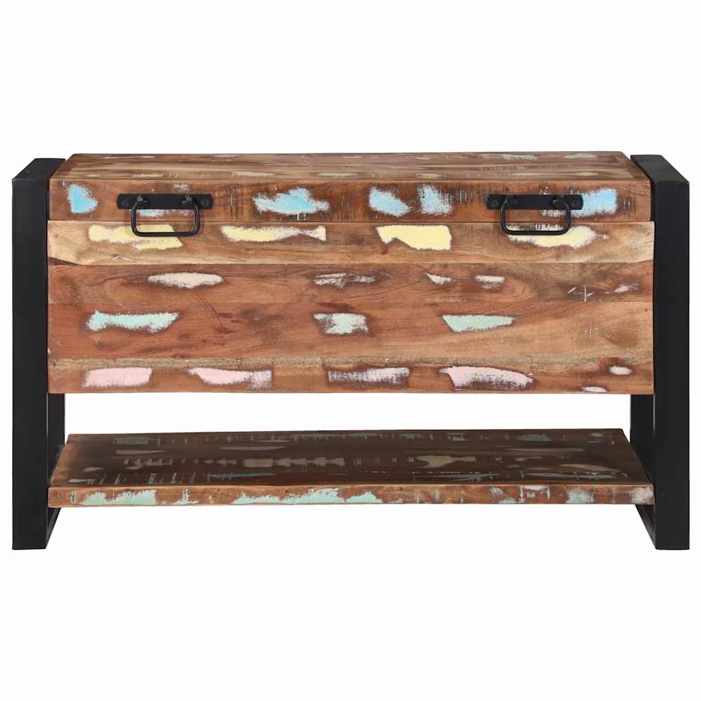 Scatola di Stoccaggio Multicolore Legno massello di recupero
