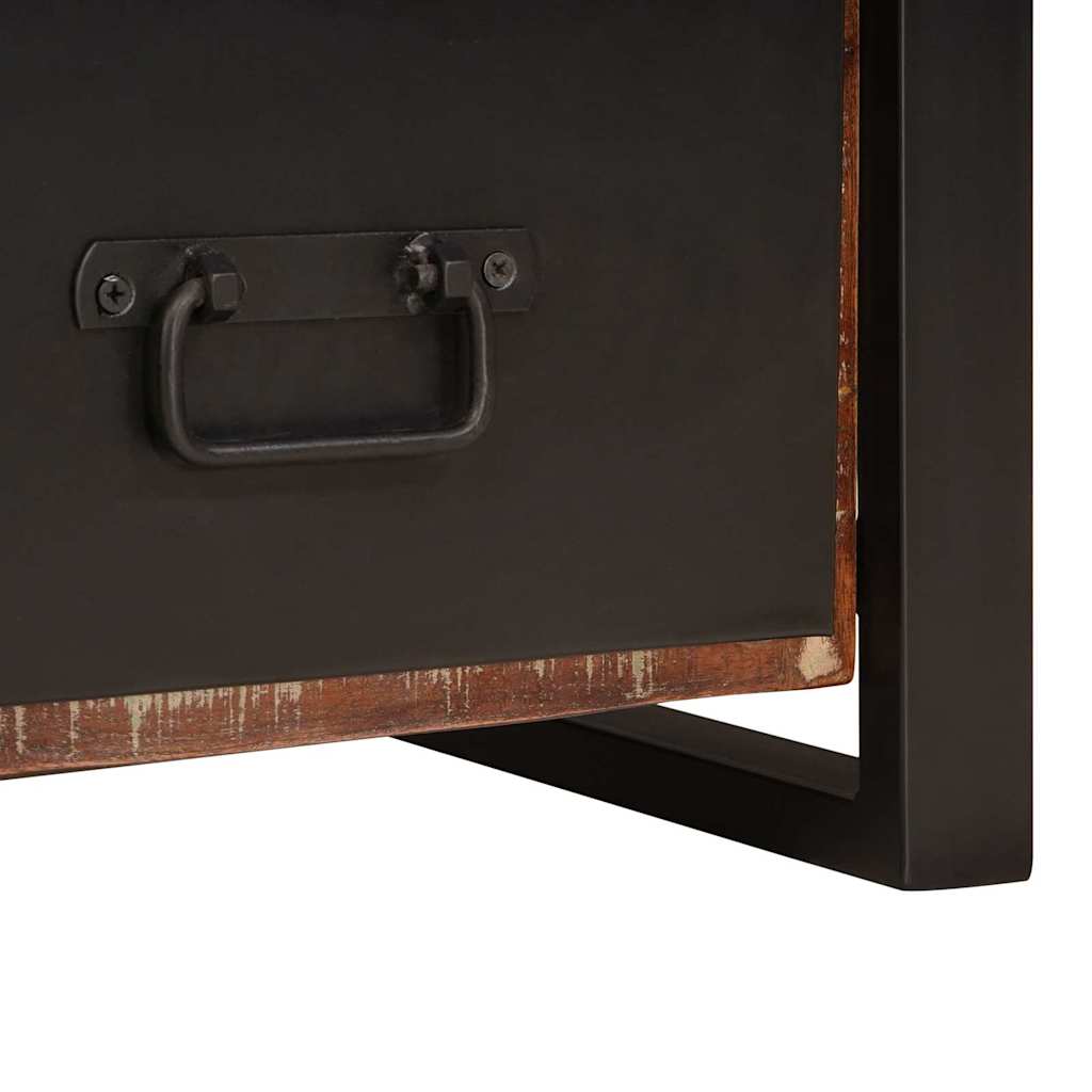Appendiabiti con cassetto Multicolore Legno Recuperato Massello