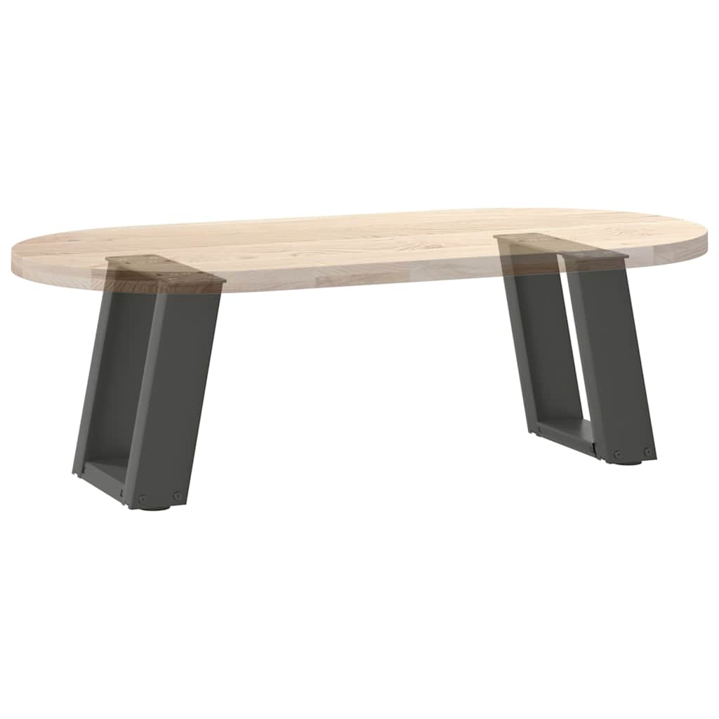 Gambe Tavolino Caffè a U 2 pz Antracite 30x(30-31)cm in Acciaio - homemem39