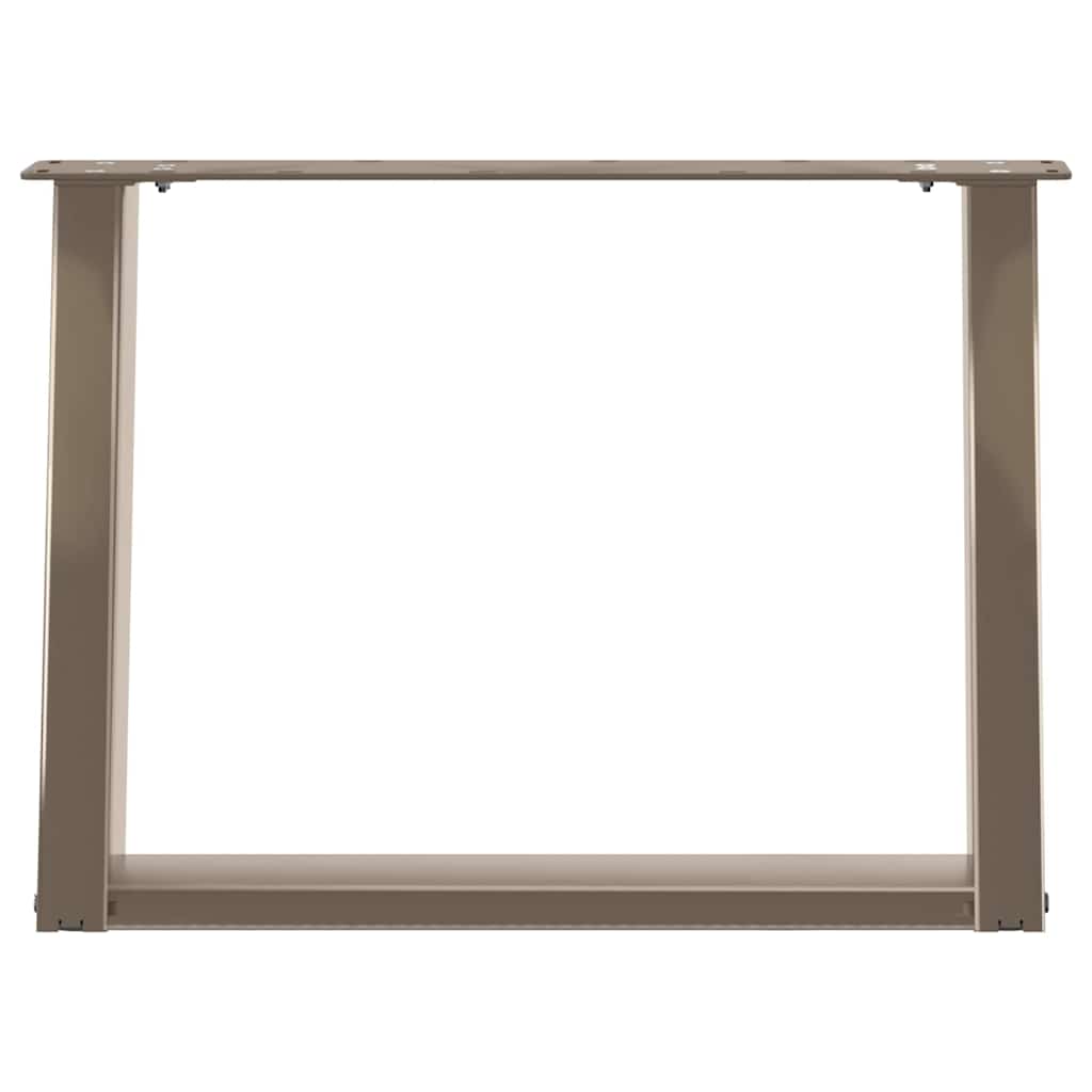 Gambe Tavolino Caffè a U 2 pz 60x(42-43) cm Acciaio - homemem39