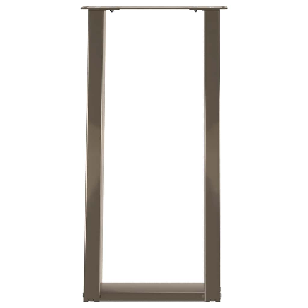 Gambe Tavolo Consolle a U 2 pz 28x(72-73) cm Acciaio - homemem39