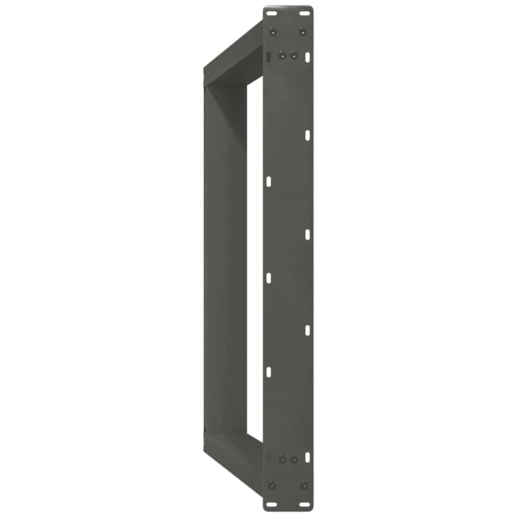 Gambe Tavolo Pranzo a U 2 pz Antracite 70x(72-73) cm Acciaio - homemem39