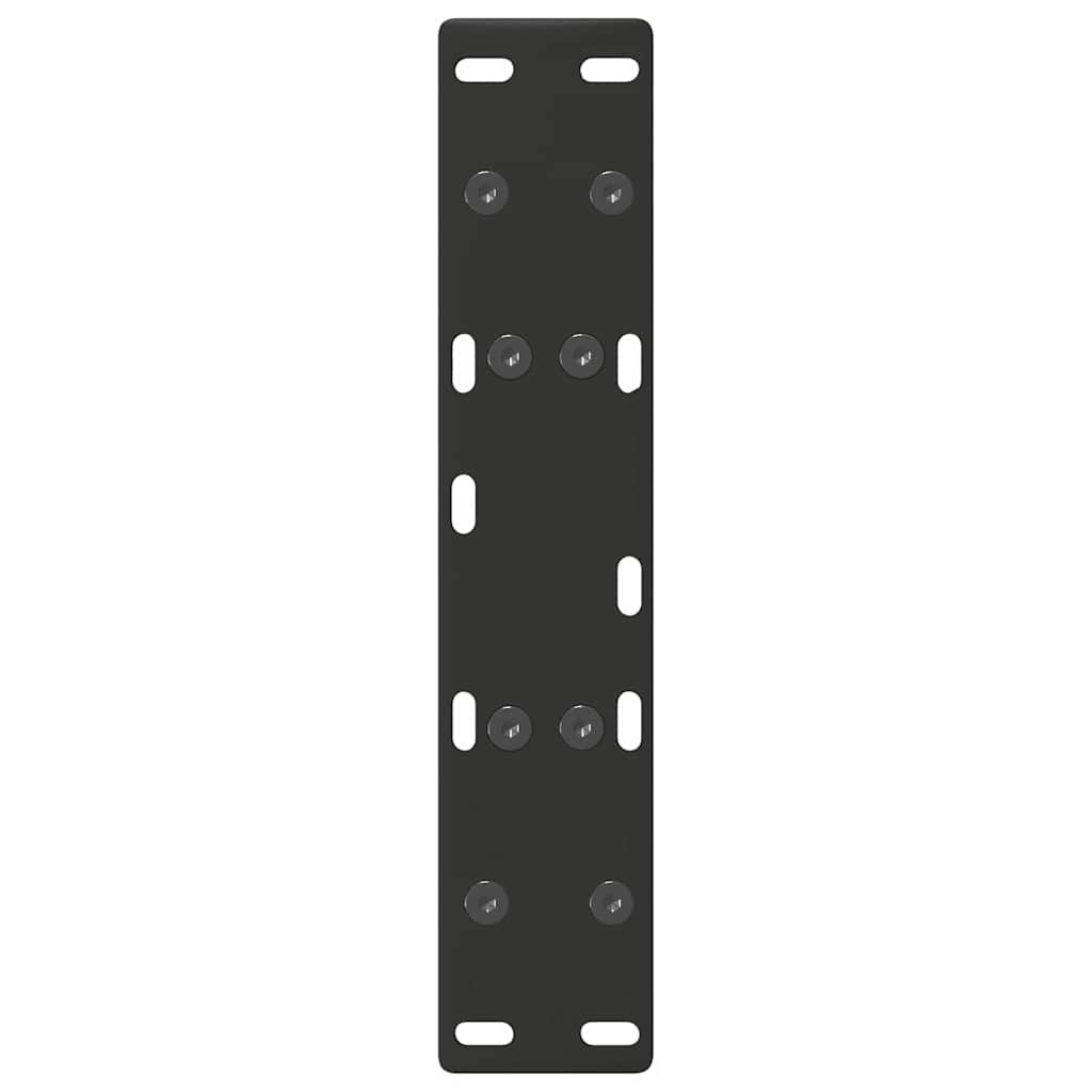 Gambe Tavolino da Caffè a A 2 pz Nero 40x(30-31) cm in Acciaio - homemem39