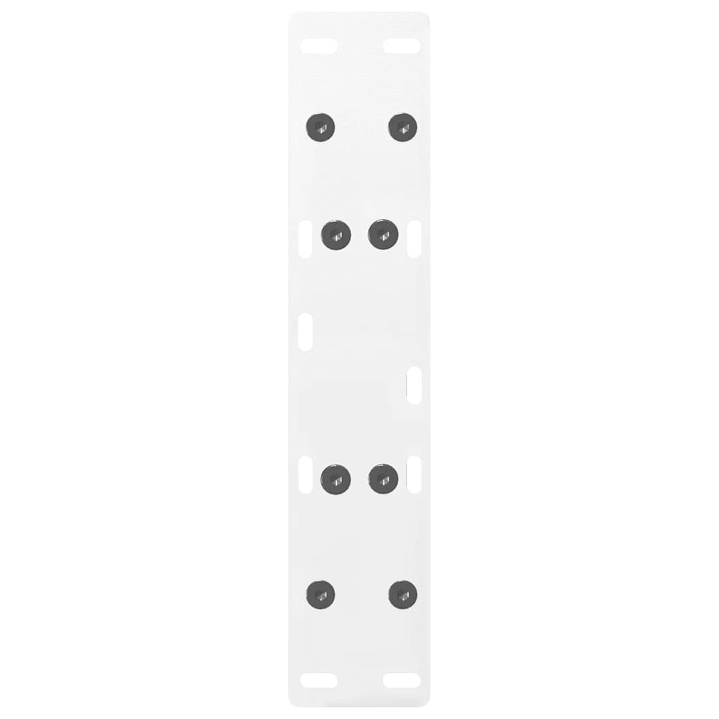Gambe Tavolino da Caffè a A 2pz Bianco 40x(30-31) cm Acciaio - homemem39