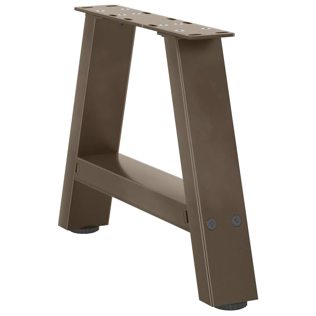 Gambe Tavolino da Caffè a A 2 pz 50x(30-31) cm in Acciaio - homemem39