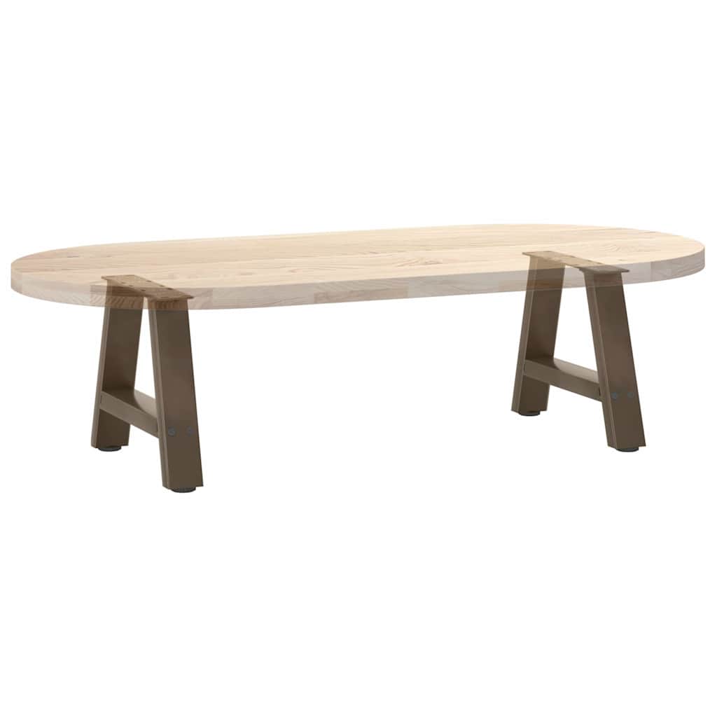 Gambe Tavolino da Caffè a A 2 pz 50x(30-31) cm in Acciaio - homemem39