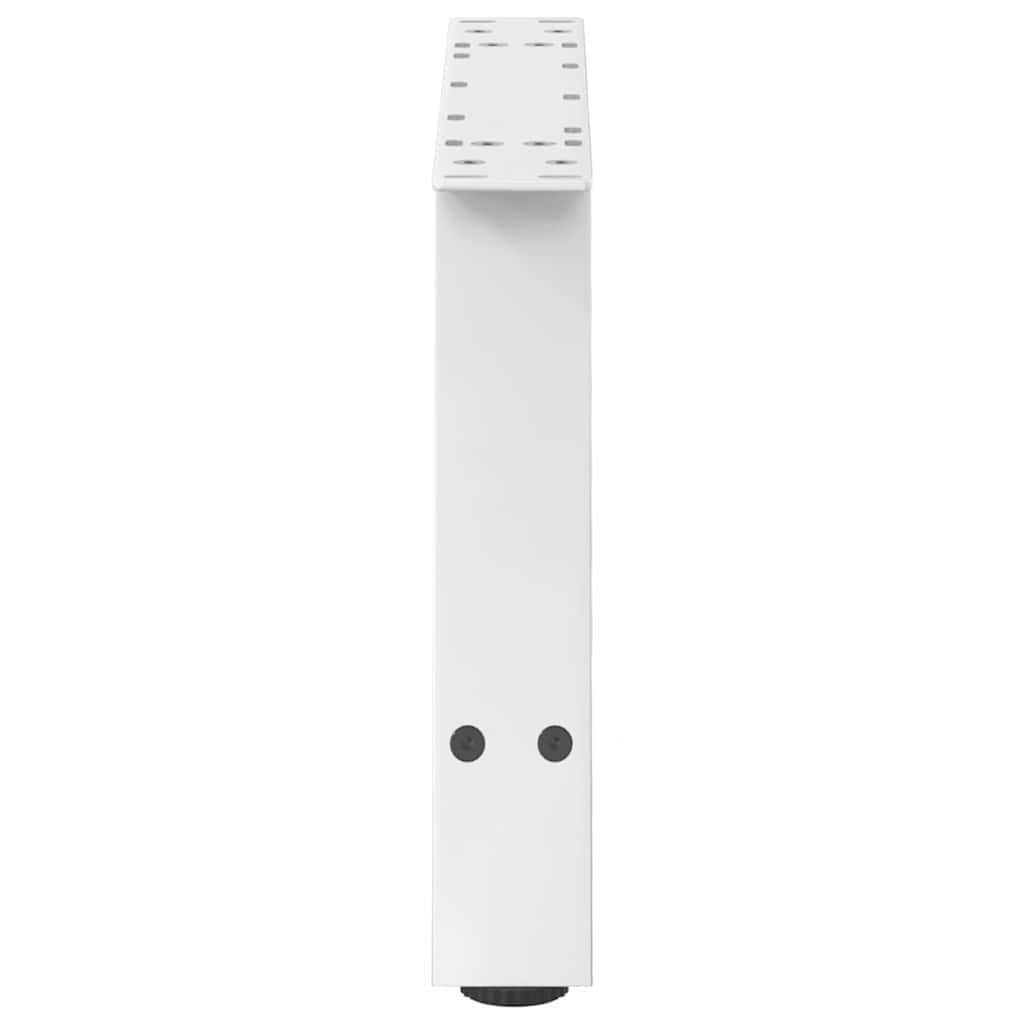 Gambe Tavolino da Caffè a A 2 pz Bianco 70x(30-31) cm Acciaio - homemem39