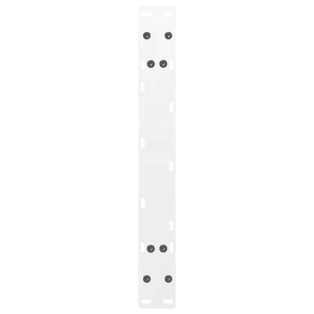 Gambe Tavolino da Caffè a A 2 pz Bianco 70x(30-31) cm Acciaio - homemem39