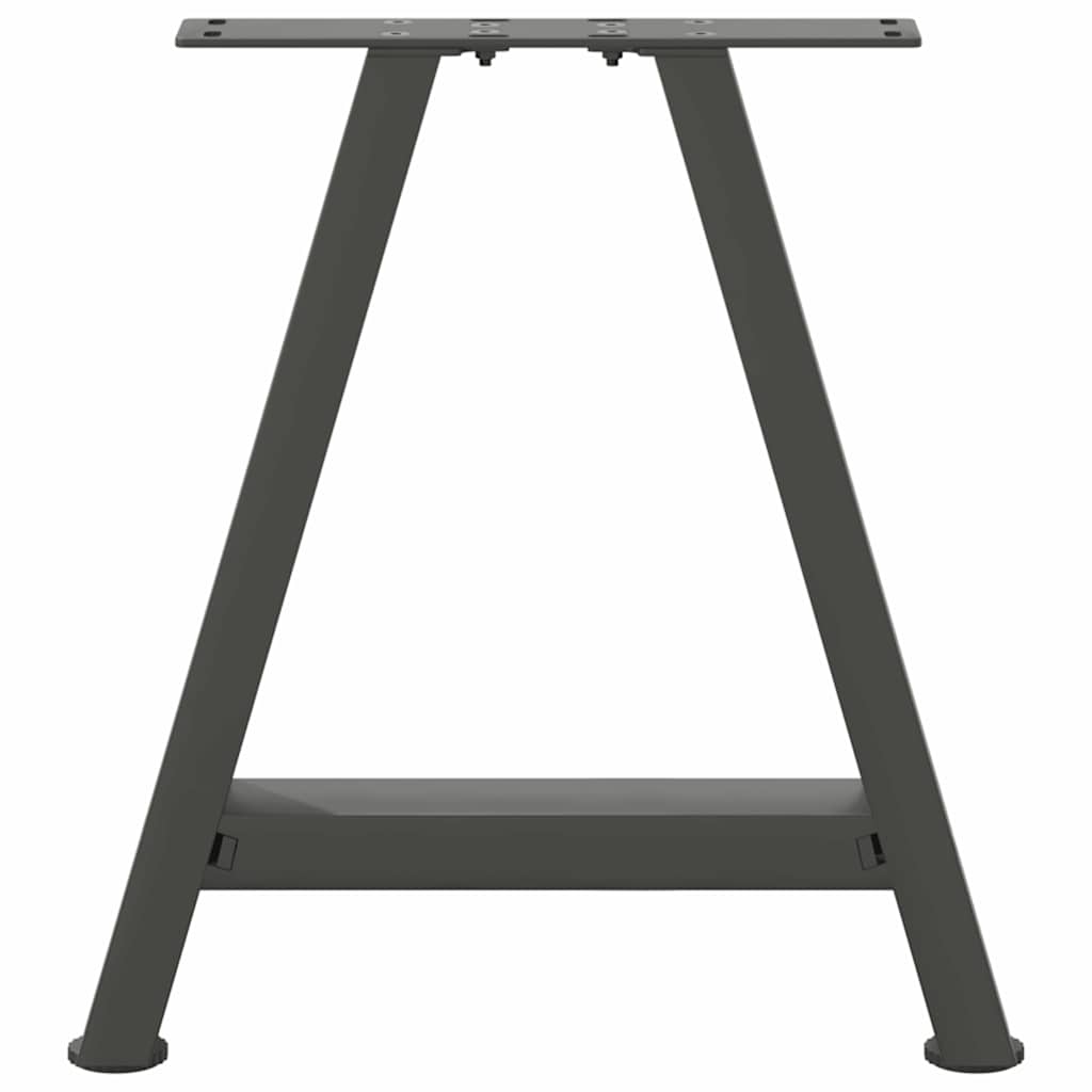Gambe Tavolino Caffè a A 2 pz Antracite 38x(42-43)cm in Acciaio - homemem39