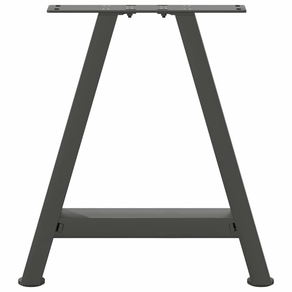 Gambe Tavolino Caffè a A 2 pz Antracite 38x(42-43)cm in Acciaio - homemem39