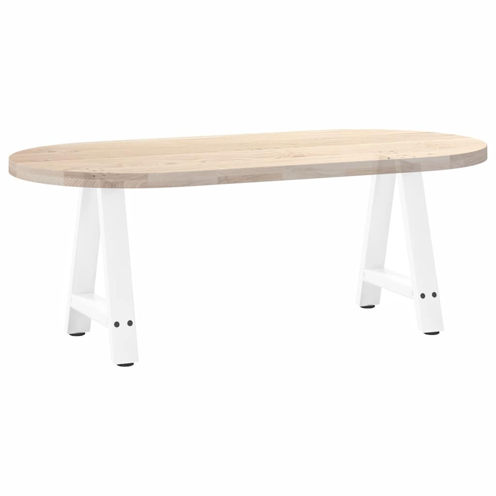 Gambe per Tavolino da Caffè forma A 2 pz Bianche 50x(42-43) cm
