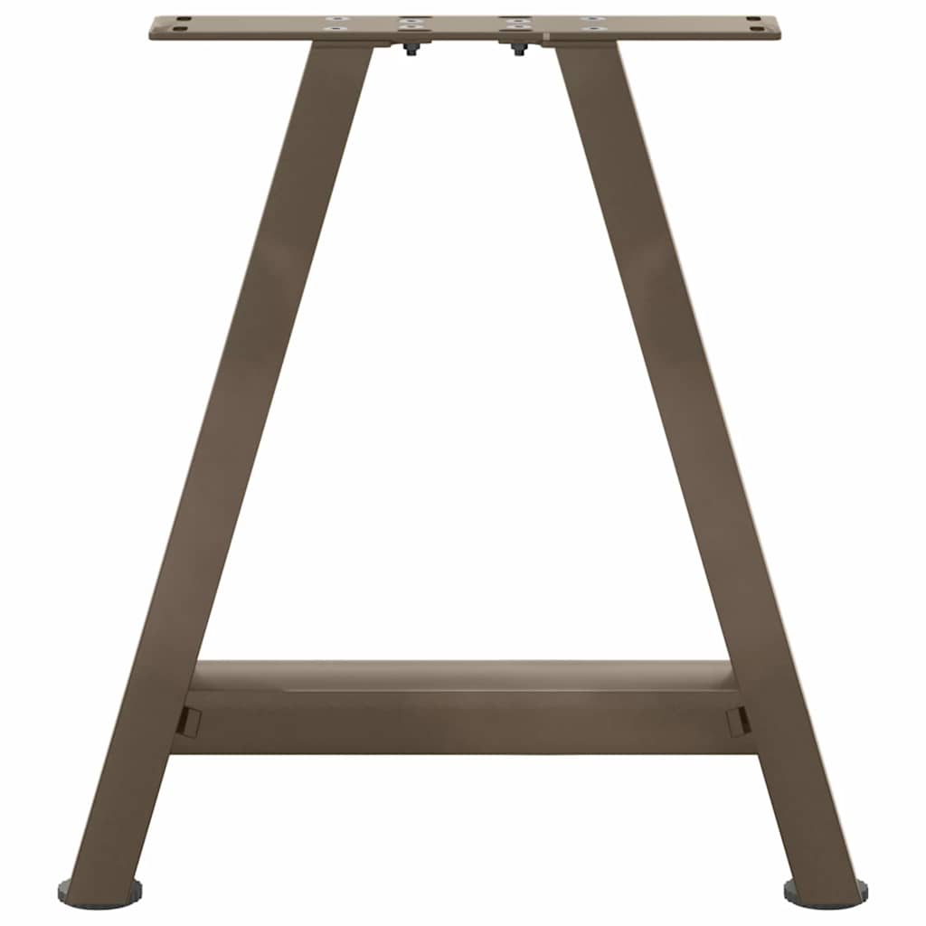 Gambe Tavolino da Caffè a A 2 pz 50x(42-43) cm Acciaio