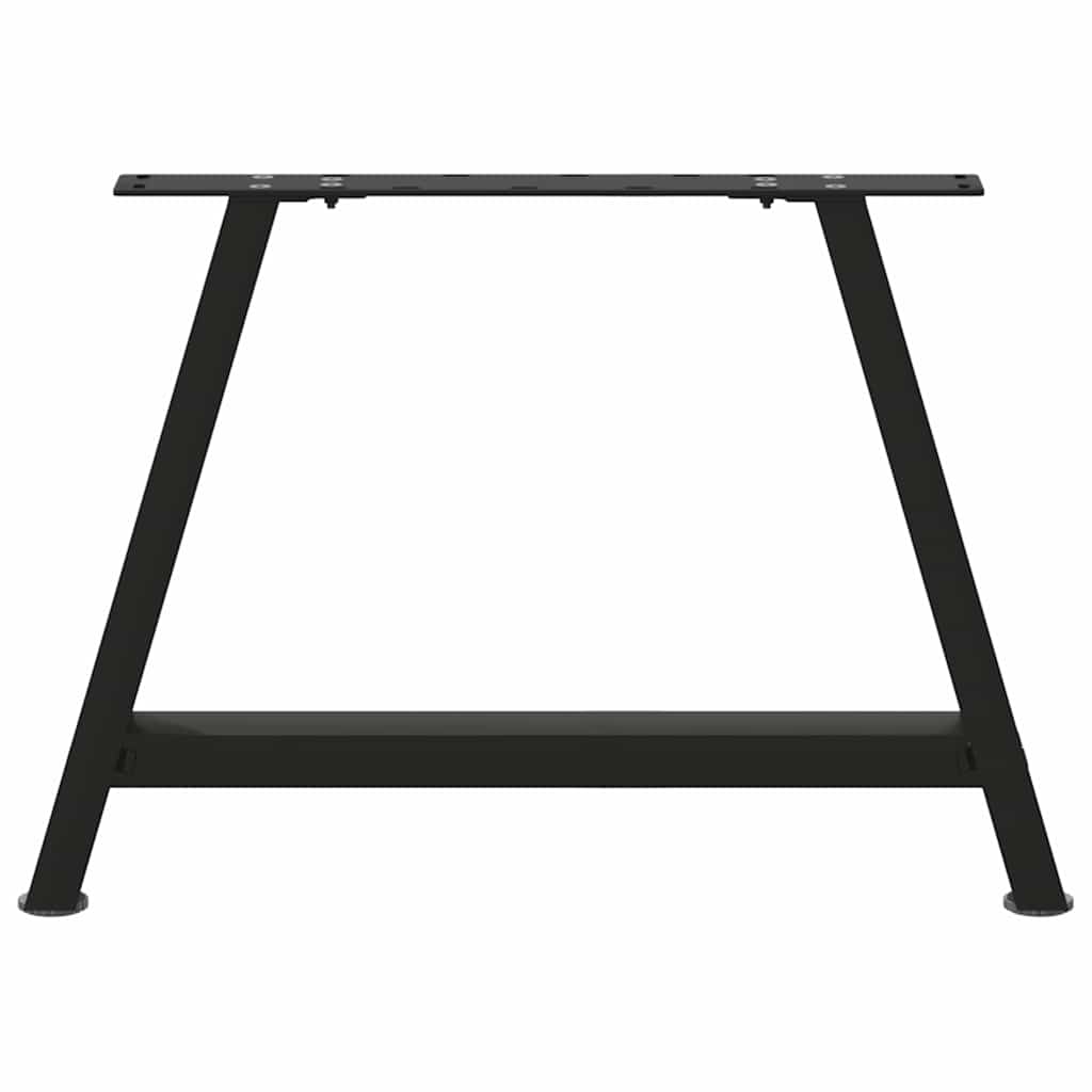 Gambe Tavolino da Caffè a A 2 pz Nero 60x(42-43) cm in Acciaio - homemem39